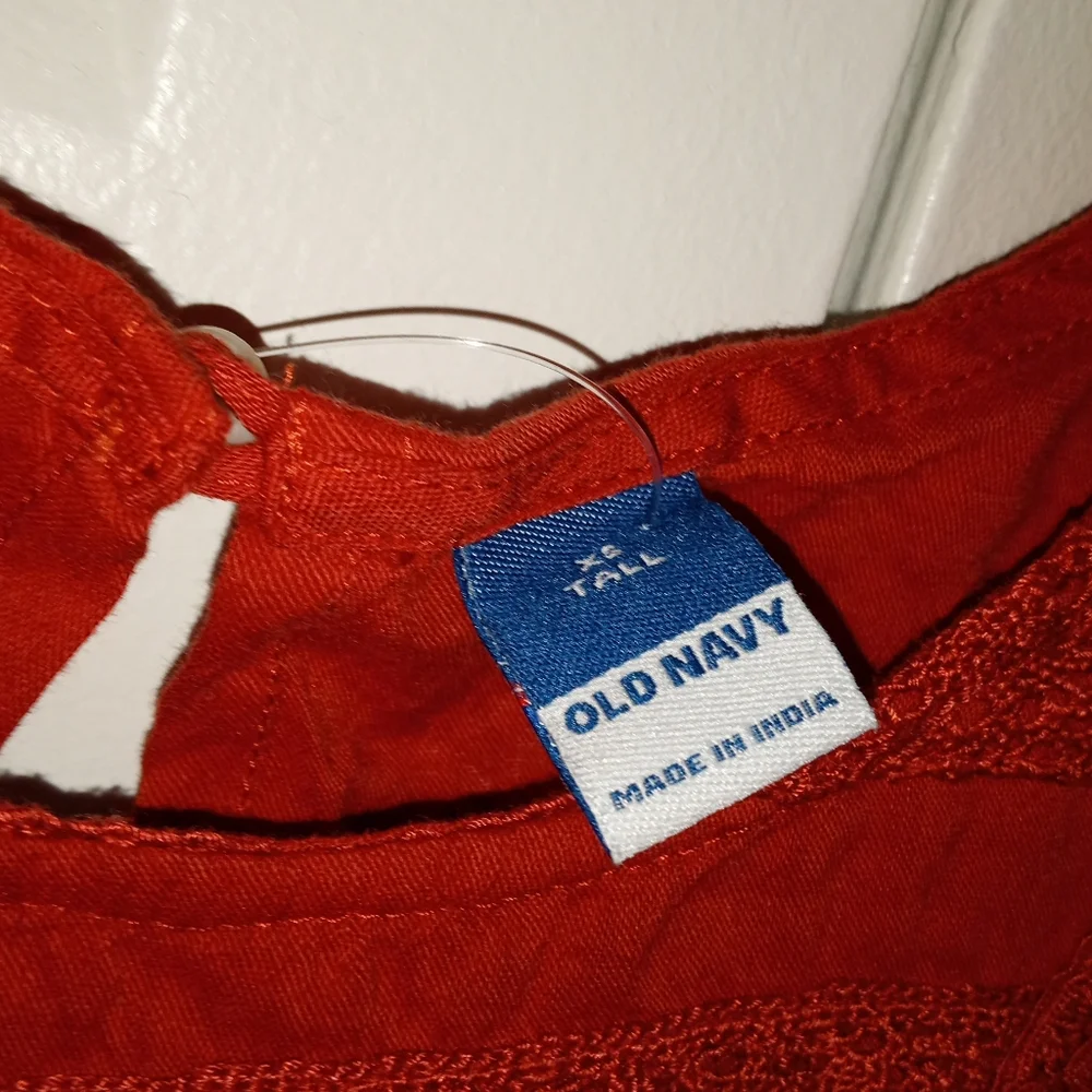 Red  Ruffle Top - Picture 4 of 6